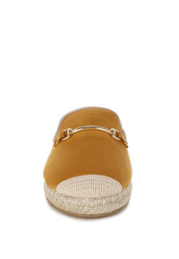 Nazaya Horse Bit Detail Espadrilles Mules-Reef Love