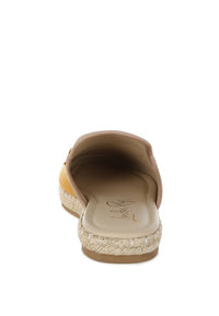 Nazaya Horse Bit Detail Espadrilles Mules-Reef Love