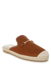 Nazaya Horse Bit Detail Espadrilles Mules-Reef Love