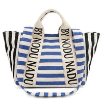 Nicole Lee USA Letter Striped Tote Bag