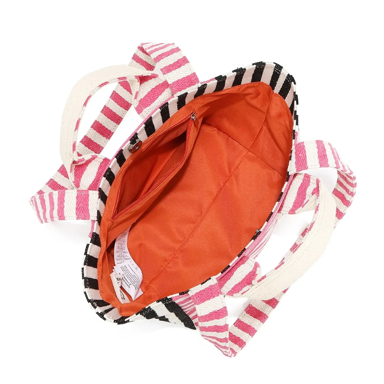 Nicole Lee USA Letter Striped Tote Bag