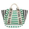 Nicole Lee USA Letter Striped Tote Bag