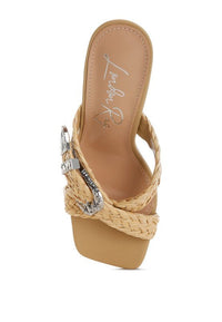 Nimaya Braided Criss - Cross Strap Heel Sandals - Reef Love