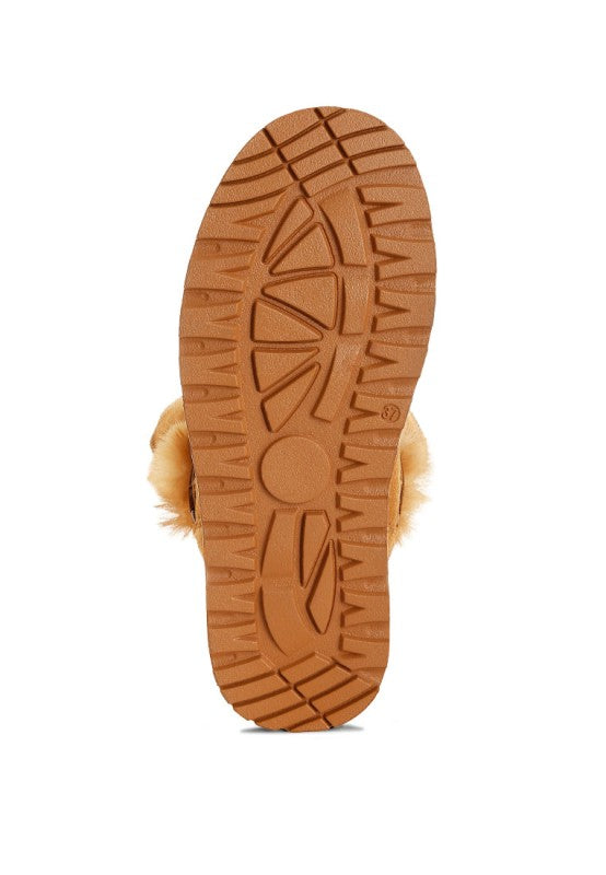 Noaya Chunky Faux Fur Snow Boots- Boho Chic Styles by Reef Love