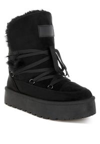 Noaya Chunky Faux Fur Snow Boots- Boho Chic Styles by Reef Love