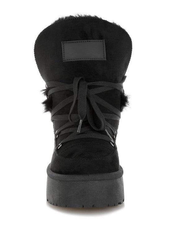 Noaya Chunky Faux Fur Snow Boots- Boho Chic Styles by Reef Love