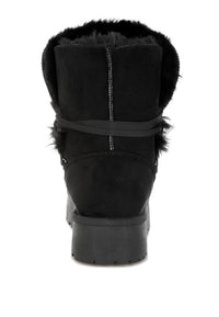 Noaya Chunky Faux Fur Snow Boots- Boho Chic Styles by Reef Love