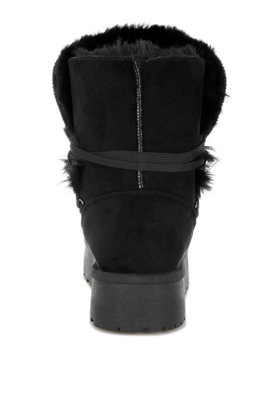 Noaya Chunky Faux Fur Snow Boots- Boho Chic Styles by Reef Love