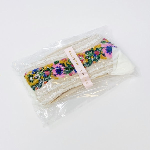 Noble Floral Beauty Socks- Boho Chic Styles by Reef Love