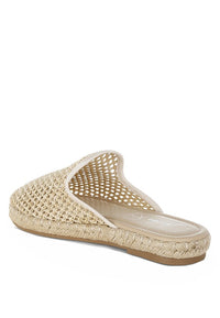 Nongai Raffia Espadrilles Mules-Reef Love