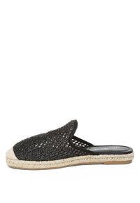 Nongai Raffia Espadrilles Mules-Reef Love