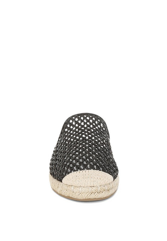 Nongai Raffia Espadrilles Mules-Reef Love