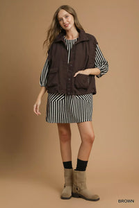 Nylon Vest with Pockets