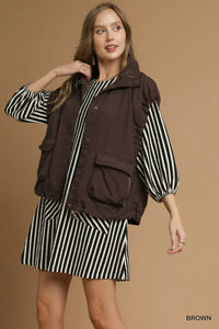 Nylon Vest with Pockets