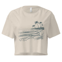 Ocean Scene Reef Love Women’s Graphic Crop Tee- Boho Chic Styles by Reef Love