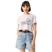 Ocean Scene Reef Love Women’s Graphic Crop Tee- Boho Chic Styles by Reef Love