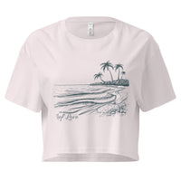 Ocean Scene Reef Love Women’s Graphic Crop Tee- Boho Chic Styles by Reef Love
