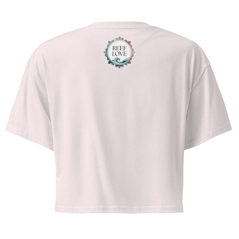 Ocean Scene Reef Love Women’s Graphic Crop Tee- Boho Chic Styles by Reef Love