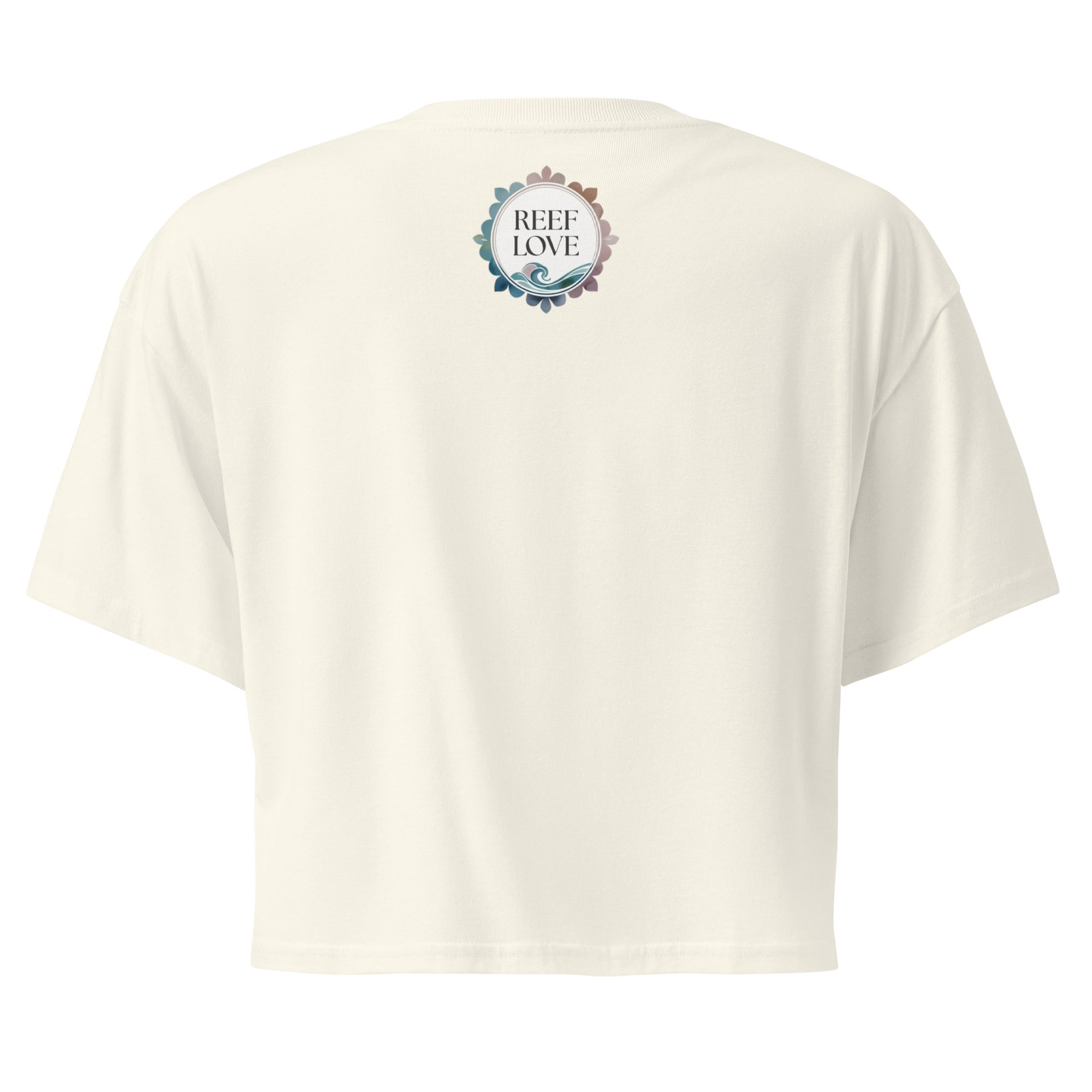 Ocean Scene Reef Love Women’s Graphic Crop Tee- Boho Chic Styles by Reef Love