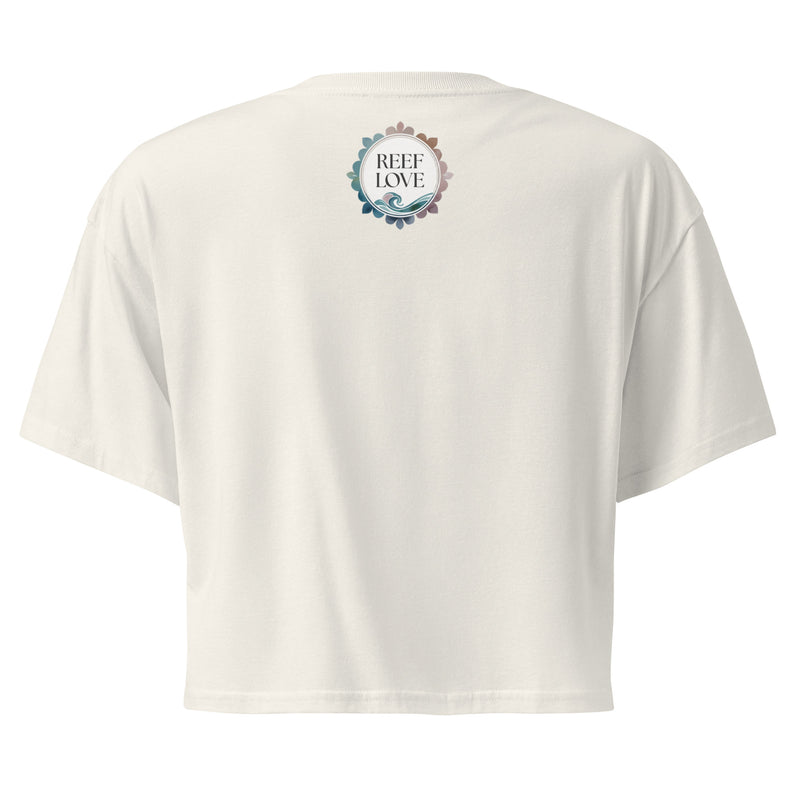 Ocean Scene Reef Love Women’s Graphic Crop Tee- Boho Chic Styles by Reef Love