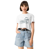 Ocean Scene Reef Love Women’s Graphic Crop Tee- Boho Chic Styles by Reef Love