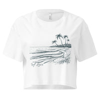 Ocean Scene Reef Love Women’s Graphic Crop Tee- Boho Chic Styles by Reef Love