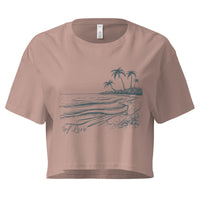Ocean Scene Reef Love Women’s Graphic Crop Tee- Boho Chic Styles by Reef Love