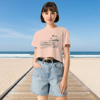 Ocean Scene Reef Love Women’s Graphic Crop Tee- Boho Chic Styles by Reef Love