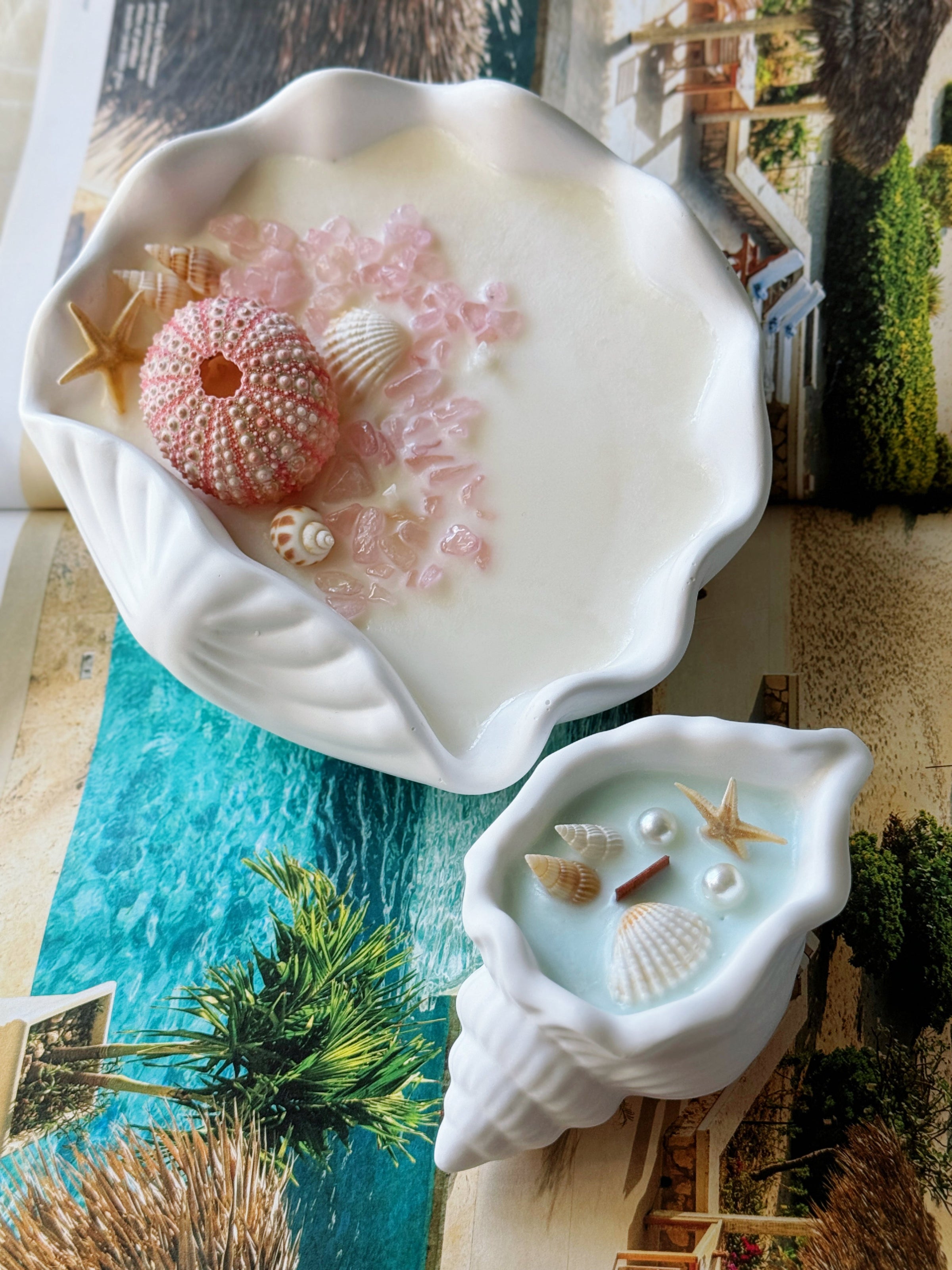 Ocean Whisper Seashell Scented Candle