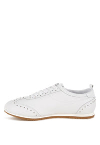 Odaya Studded Real Soft Leather Sneakers by Rag&Co