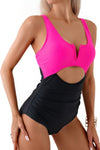 One Piece Cut-Out Color Block Swimsuit-One Piece Cut-Out Color Block Swimsuit - Modern and flattering. Featuring bold color block and stylish cut-outs, this swimsuit combines structure and flair. -Reef Love