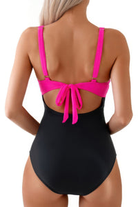 One Piece Cut-Out Color Block Swimsuit-One Piece Cut-Out Color Block Swimsuit - Modern and flattering. Featuring bold color block and stylish cut-outs, this swimsuit combines structure and flair. -Reef Love