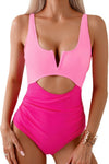 One Piece Cut-Out Color Block Swimsuit-One Piece Cut-Out Color Block Swimsuit - Modern and flattering. Featuring bold color block and stylish cut-outs, this swimsuit combines structure and flair. -Reef Love