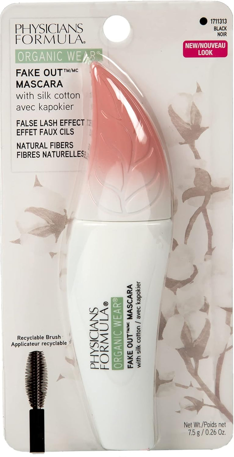 Organic Wear All Natural Fake Out Mascara Black, Dermatologist Tested