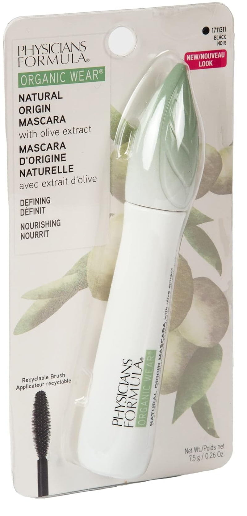 Organic Mascara Formula Organic Wear All Natural Origin Mascara,Organic Makeup,Black,Dermatologist Test