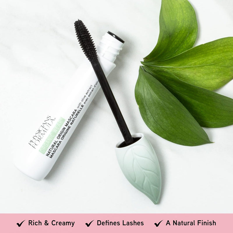 Organic Mascara Formula Organic Wear All Natural Origin Mascara,Organic Makeup,Black,Dermatologist Test