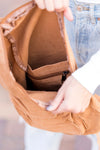 Oversized Canvas Sling Backpack-Oversized canvas sling backpack with adjustable strap and zip pockets. Lightweight, casual, and perfect for everyday or carrying travel essentials.-Reef Love