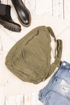 Oversized Canvas Sling Backpack-Oversized canvas sling backpack with adjustable strap and zip pockets. Lightweight, casual, and perfect for everyday or carrying travel essentials.-Reef Love