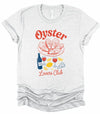 Oyster Lovers Club Boutique Top Graphic Tee-Join the Oyster Lovers Club with this retro-inspired tee! Super soft cotton, unisex fit, and coastal charm in every color. Perfect for seafood lovers.-Reef Love
