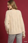 Pearl-Embellished Sweater-Pearl-embellished sweater with long sleeves. Elegant knitwear with delicate pearl details—perfect for chic workwear, special occasions, or casual luxe style.-Reef Love