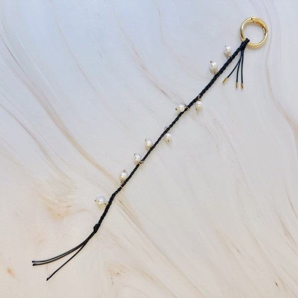 Pearls Down Handbag Charm