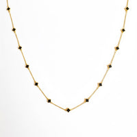 Petite Colored Clover Necklace-Reef Love