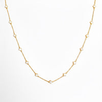 Petite Colored Clover Necklace-Reef Love