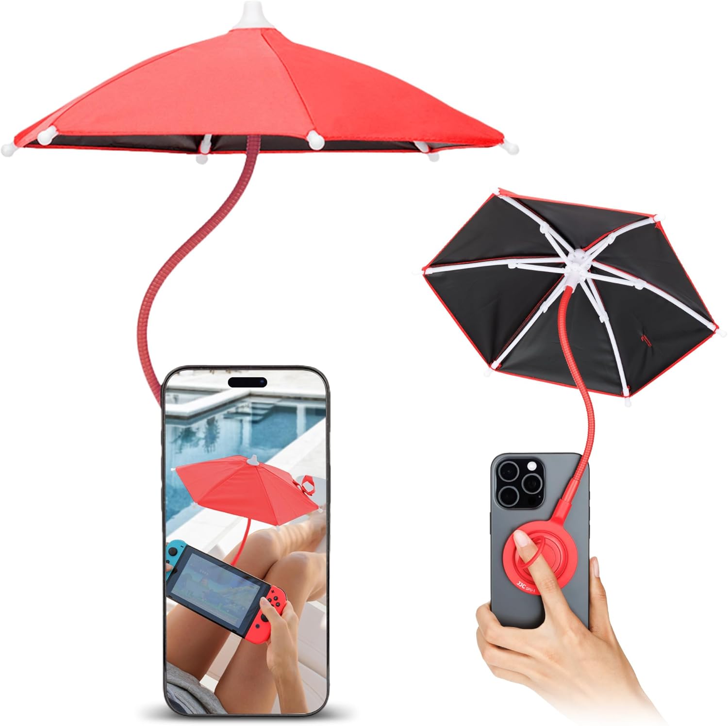 Phone Umbrella for Sun, Magnetic Cellphone Sunshade Umbrella-Magnetic Cellphone Umbrella-Reef Love