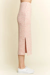 Jade By Jane Zebra Print Side Slit Midi Skirt-Midi Skirt-Reef Love
