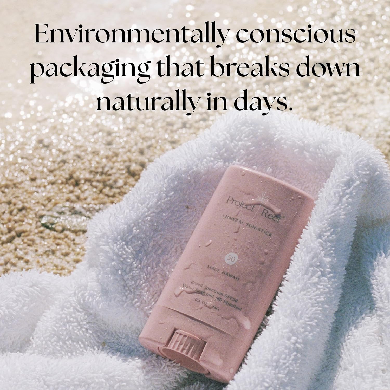 Project Reef After Sun Cooling Lotion + SPF 50 Sunscreen Stick Travel Size Bundle – Reef Safe, Vegan, Ocean-Friendly