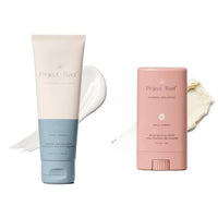 Project Reef After Sun Cooling Lotion + SPF 50 Sunscreen Stick Travel Size Bundle – Reef Safe, Vegan, Ocean-Friendly