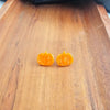 Pumpkin Patch Stud Earrings - Orange-Perfectly Pumpkin Stud Earrings in Orange - charming studs capture the spirit of autumn with their sweet pumpkin shape and bold color. 