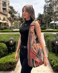 Kathmandu Collection Quilted Patchwork Hobo Bag-Hobo Bag-Reef Love