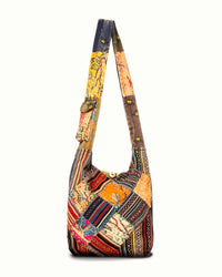 Kathmandu Collection Quilted Patchwork Hobo Bag-Hobo Bag-Reef Love